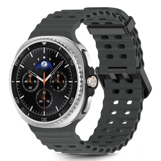Samsung Galaxy Watch 8 / Classic (40 / 44 / 46 mm) - Tech- Protect IconBand Pro - fekete szilikon szíj