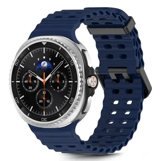 Samsung Galaxy Watch 8 / Classic (40 / 44 / 46 mm) - Tech- Protect IconBand Pro - kék szilikon szíj