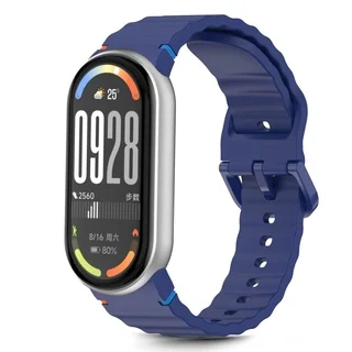 Xiaomi Smart Band 8 / 9 / 10 / NFC - TECH-PROTECT Sport - kék szilikon szíj