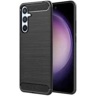 Telefontok Samsung Galaxy A17 5G - CARBON fekete szilikon hátlap tok