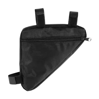 Biciklis tartó - Univerzális, cseppálló biciklivázra szerelhető, fekete telefon tartó táska