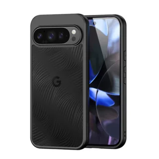 Telefontok Google Pixel 10 Pro - DUX DUCIS Aimo - átlátszó hátlap tok, fekete kerettel