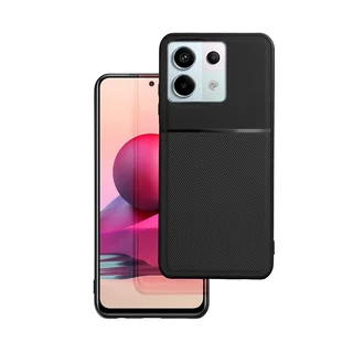 Telefontok Xiaomi Redmi 15C - Elegance fekete műanyag hátlap tok szilikon kerettel