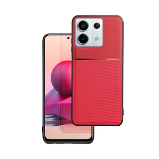 Telefontok Xiaomi Redmi 15C - Elegance piros műanyag hátlap tok szilikon kerettel