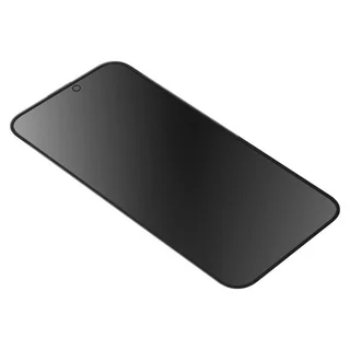 Üvegfólia iPhone 13 - matt üvegfólia fekete kerettel