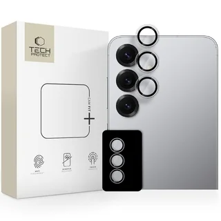 Samsung Galaxy S25 FE - kamera üvegfólia fekete kerettel