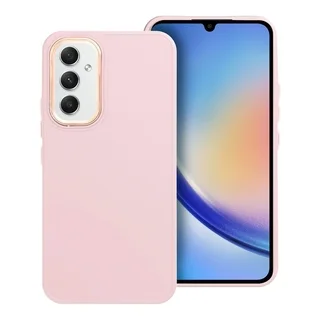 Telefontok Samsung Galaxy A17 5G - Frame - pink műanyag hátlap tok, szilikon kerettel