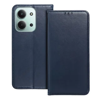 Telefontok Xiaomi Poco C85 - Smart Magnetic kék szilikon keretes mágneses könyvtok