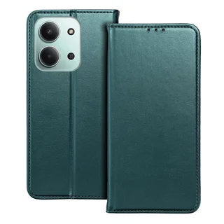 Telefontok Xiaomi Poco C85 - Smart Magnetic zöld szilikon keretes mágneses könyvtok