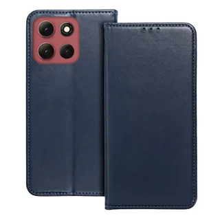 Telefontok Motorola Moto G86 5G - Smart Magnetic - kék szilikon keretes mágneses könyvtok ﻿