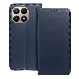 Telefontok Xiaomi 15T 5G - Smart Magnetic kék szilikon keretes mágneses könyvtok