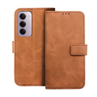 Telefontok Xiaomi Redmi 15 4G / 5G - Forcell Tender barna ráhajtófüles könyvtok