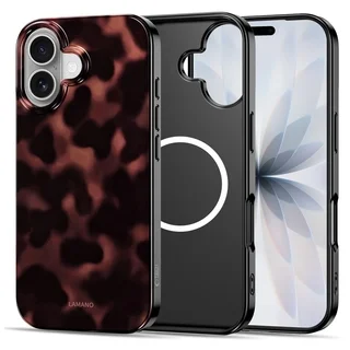 Telefontok iPhone 17 - LAMANO - MagSafe kompatibilis párduc mintás hátlap tok