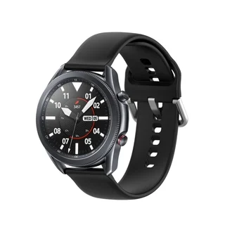 Huawei Watch GT 6 (46 mm) okosóra szíj - fekete szilikon szíj