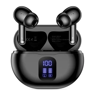 Headset Tech-Protect Ultraboost TWS Pro G2 - fekete bluetooth headset, töltő tokkal ﻿