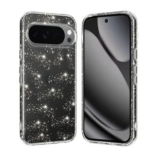 Telefontok Google Pixel 10 Pro - Glitter - átlátszó csillámos hátlap tok