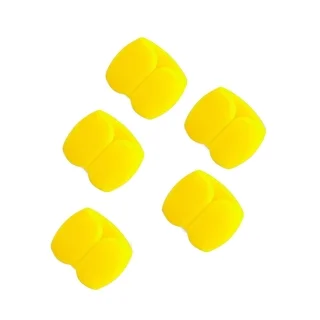 Univerzális 5db-os kábelrendező klipsz, citromsárga
