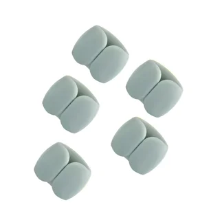 Univerzális 5db-os kábelrendező klipsz, szürkéskék