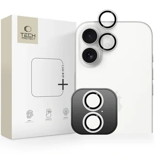 iPhone 17 - kamera üvegfólia fekete kerettel