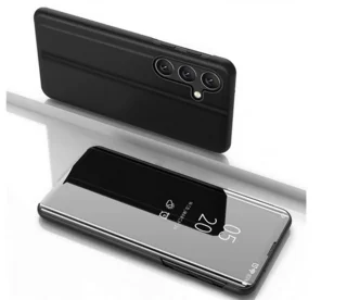 Telefontok Samsung Galaxy S25 - Fekete Clear View Tok