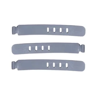 Kábelrendező - 3db szürke, szilikon kábelrendező szalag