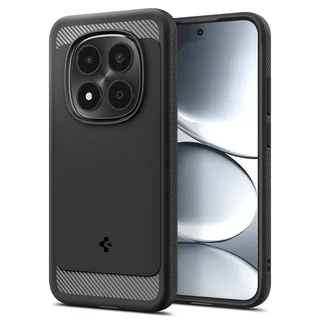 Telefontok Xiaomi Redmi Note 15 Pro 5G - SPIGEN Rugged Armor - matt fekete hátlap tok