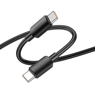 Töltőkábel: HOCO X96 Type-C / Type-C (USB-C) fekete töltő kábel 1m 100W