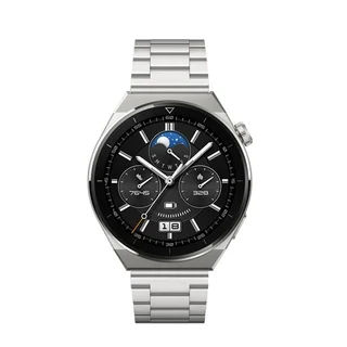 Huawei Watch GT 3 (42 mm) okosóra szíj - F- Design FS06 - ezüst fém szíj (szíj szélesség: 20 mm)