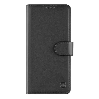 Telefontok Xiaomi Redmi Note 15 Pro 4G / LTE - Tactical Field fekete szilikon keretes könyvtok mágneses ráhajtófüllel