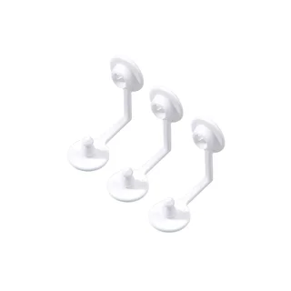 Univerzális műanyag záróklipsz - fehér (3db)