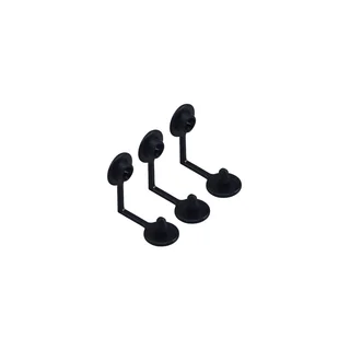 Univerzális műanyag záróklipsz - fekete (3db)