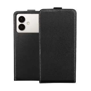 Telefontok Samsung Galaxy S26 Edge - lefelé nyíló flexi fliptok fekete