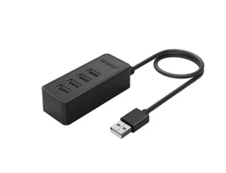 HUB Adapter Orico W5P-U2-030 - 4xUSB porttal + USB fekete kábel, 30 cm