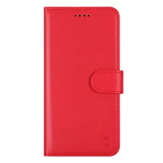 Telefontok Google Pixel 10a - Tactical Field piros szilikon keretes könyvtok mágneses ráhajtófüllel