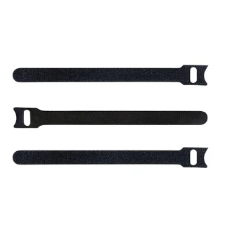 Kábelrendező - 3 db fekete színű, tépőzáras kábelrendező szalag