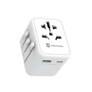 Telefon töltő: Tactical PTP Travel - USB / Type-C (USB-C) portos hálózati töltőfej, 4 dugaljszabvánnyal