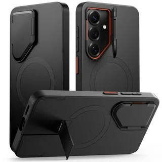 Telefontok Samsung Galaxy S26 - Tech- Protect Kevlar Aura - MagSafe kompatibilis hátlap tok, fekete