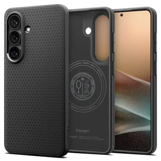 Telefontok Samsung Galaxy S26 - SPIGEN LIQUID MAG MAGSAFE fekete tok