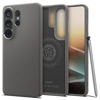 Telefontok Samsung Galaxy S26 Ultra - SPIGEN LIQUID MAG MAGSAFE szürke tok