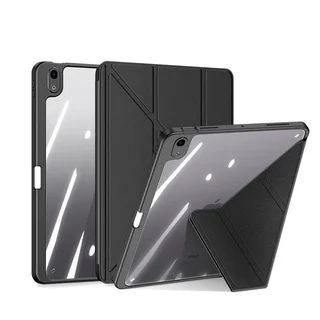 Tablettok iPad Air 8 (2026, M4, 11 coll) - DUX DUCIS Magi fekete ütésálló tok, ceruzatartóval