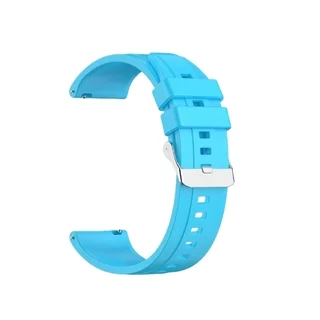 Okosóra szíj - Samsung Galaxy Watch6 / Watch6 Classic - világoskék szilikon szíj (szíj szélesség: 20 mm)