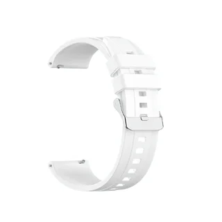 Okosóra szíj - Samsung Galaxy Watch 3 (41 mm) - fehér szilikon szíj (szíj szélesség: 20 mm)