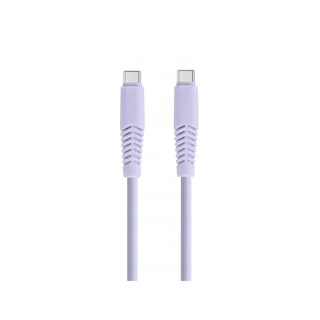 Kábel Setty - Type-C / Type-C (USB-C) lila kábel, (2,1A) 1,5m