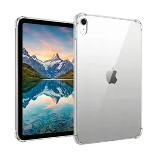 Tablettok iPad Air 6 (2024, 11 coll) - átlátszó, ütésálló szilikon hátlapi tablet tok