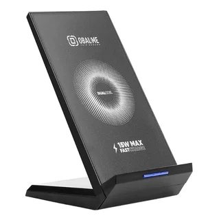 Telefontartó állvány: OBAL:ME - univerzális asztali telefontartó állvány, 15W vezeték nélküli töltéssel, fekete