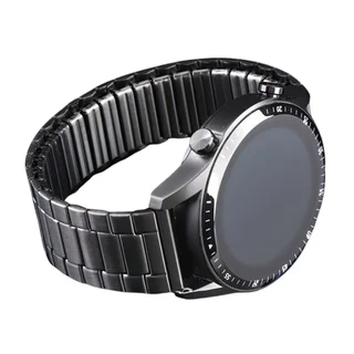 Okosóra szíj - Huawei Watch GT3 (46 mm) - fekete rugalmas fém szíj (22 mm)