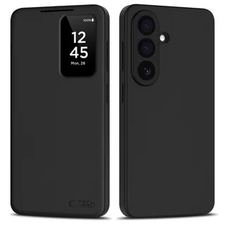 Telefontok Samsung Galaxy A37 5G - Tech-Protect Smart Wallet - fekete bőr könyvtok 