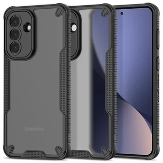 Telefontok Samsung Galaxy A57 5G - Tech-Protect RUGGED SHIELD - műanyag hátlap tok, fekete szilikon kerettel