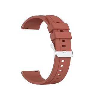 Okosóra szíj - Samsung Galaxy Watch 3 (45 mm) - téglavörös szilikon szíj (22 mm)