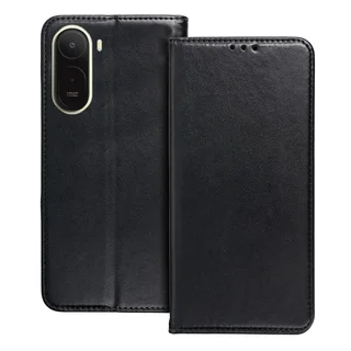 Telefontok Xiaomi Redmi A7 Pro - Smart Magnetic fekete szilikon keretes mágneses könyvtok